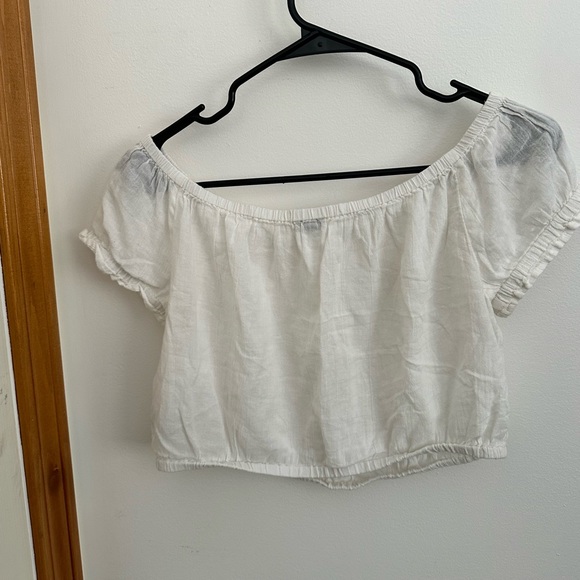 Aerie Off- Shoulder Crop Top - Picture 4 of 5